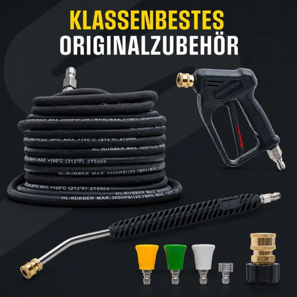 active 2.0 Hochdruckreiniger inkl. Standard Zubehörsatz
