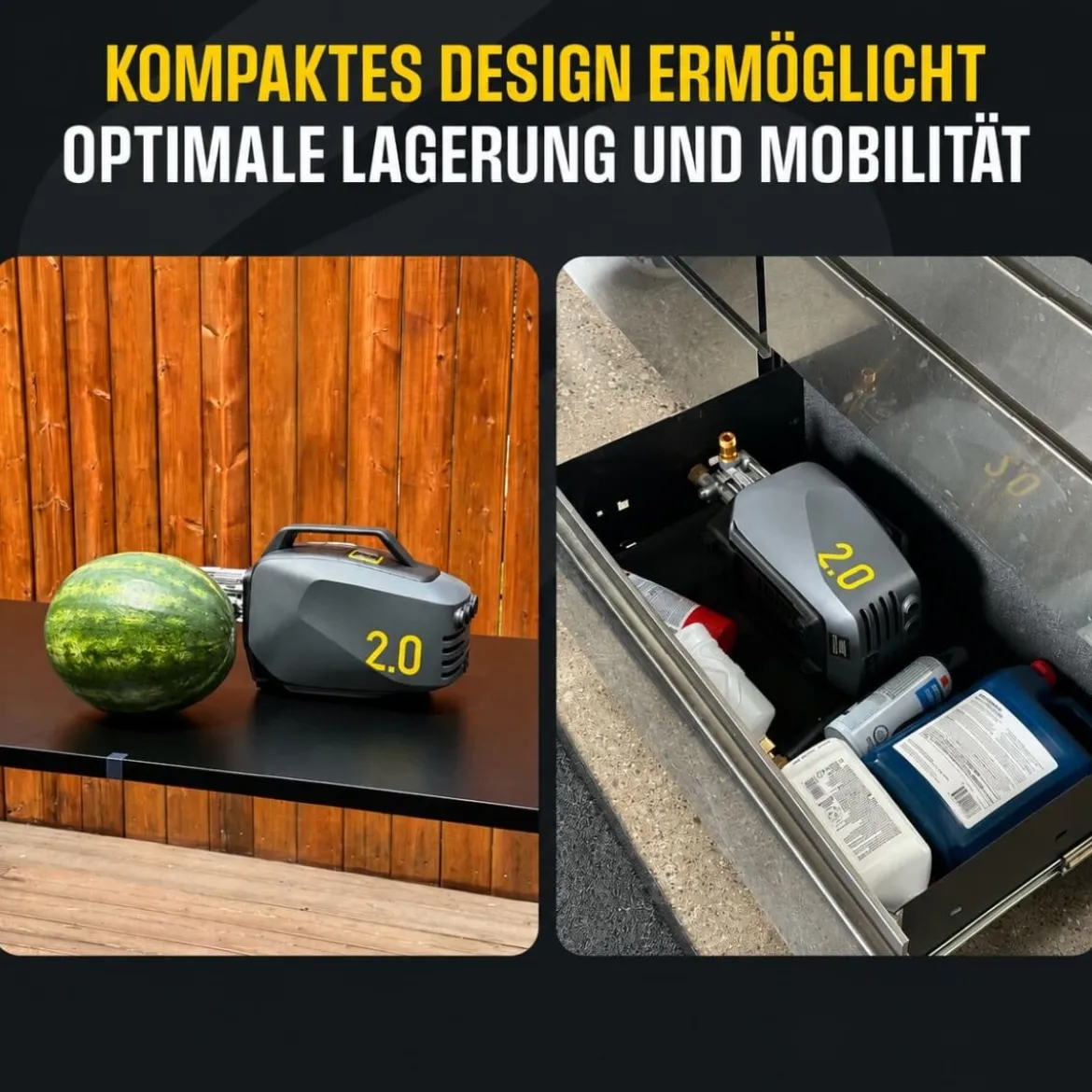 active 2.0 Hochdruckreiniger inkl. Standard Zubehörsatz