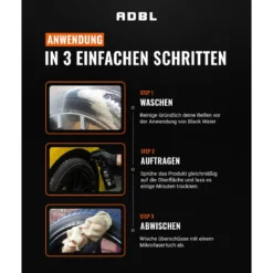 ADBL Black Water Gummipflege mit Canyon Trigger 1L