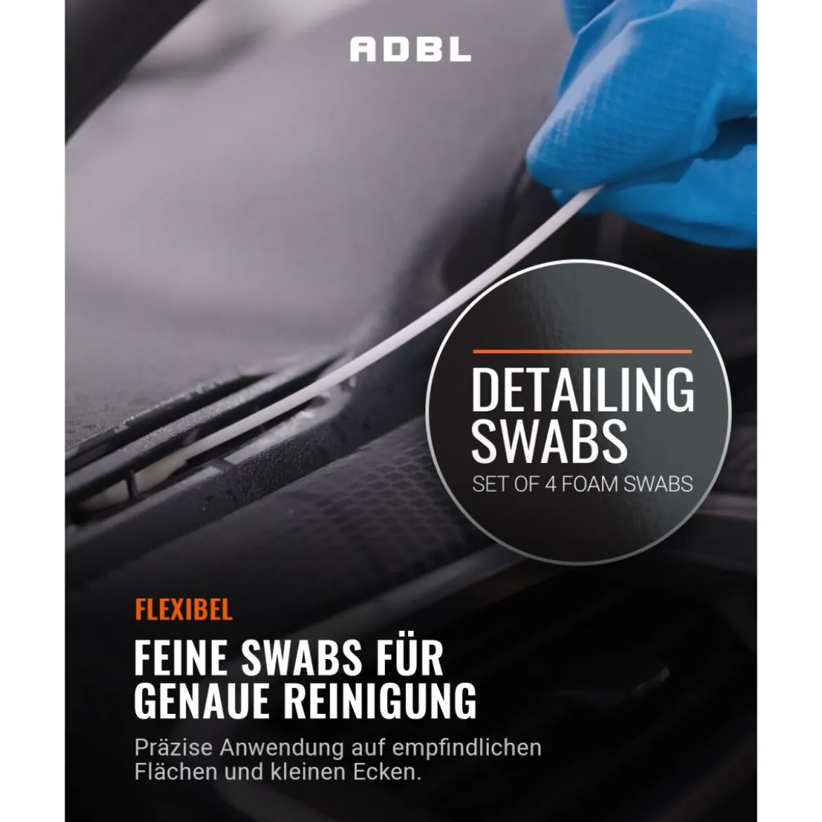 ADBL Detailing Swabs Reinigungspinsel 4Stk.