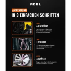 ADBL Felgenreiniger Set Vampire Elixir 5L + Zubehör (3-teilig)