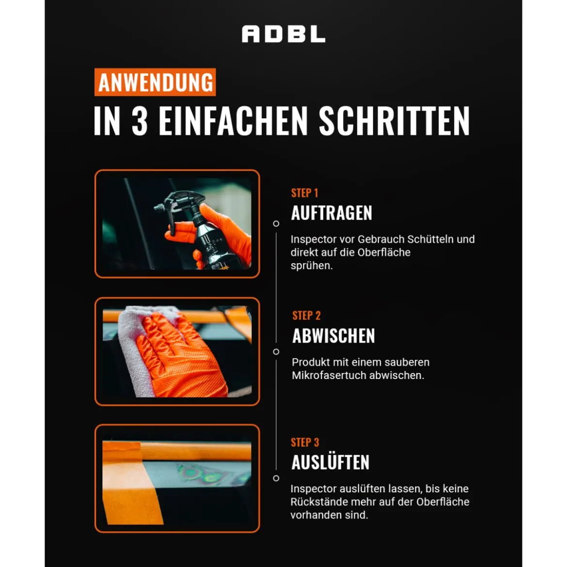 ADBL Inspector Lackreiniger mit Canyon Trigger 500ml
