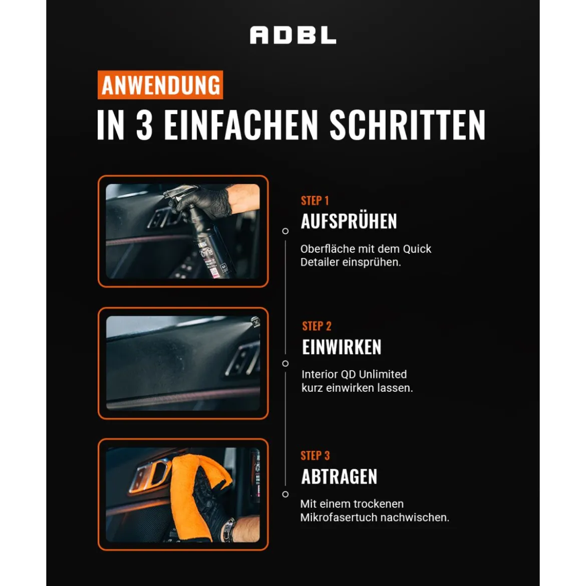 ADBL Interior QD Unlimited Kunststoffdetailer mit Canyon Trigger 500ml