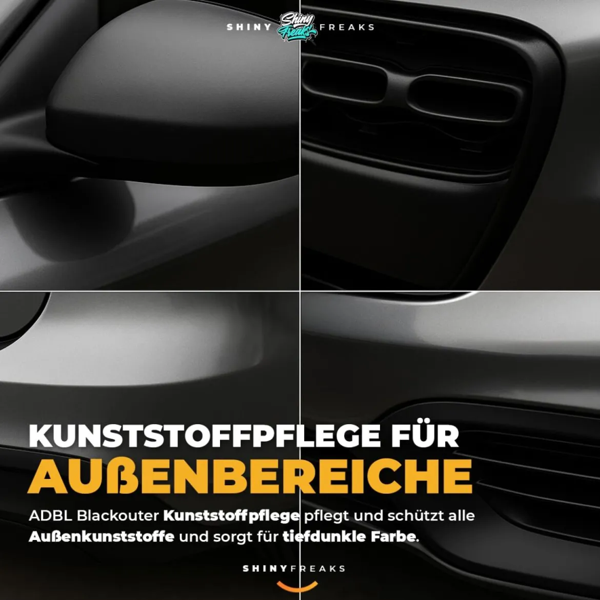ADBL Kunststoffpflege Set Blackouter 200ml + Zubehör (7-teilig)