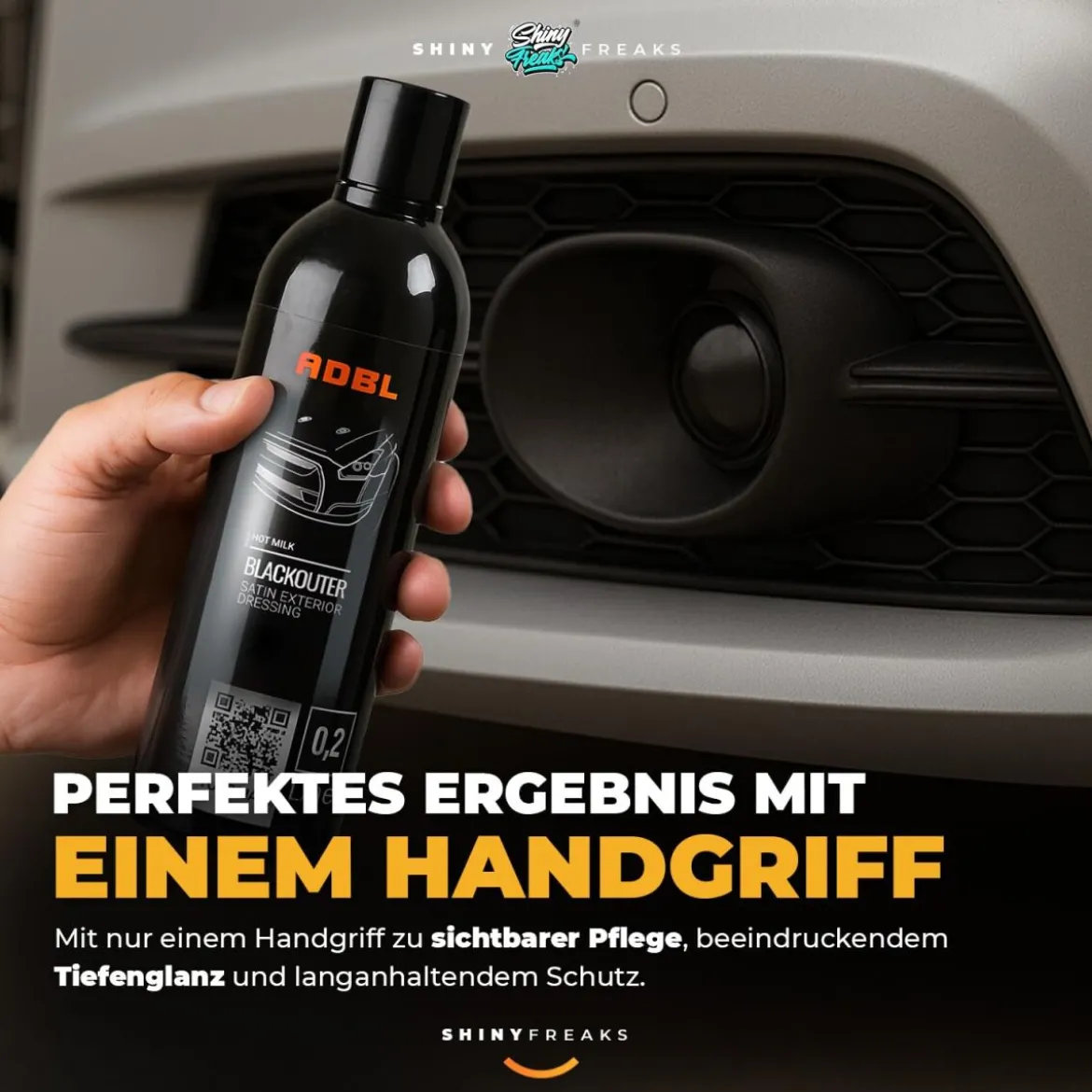 ADBL Kunststoffpflege Set Blackouter 200ml + Zubehör (7-teilig)