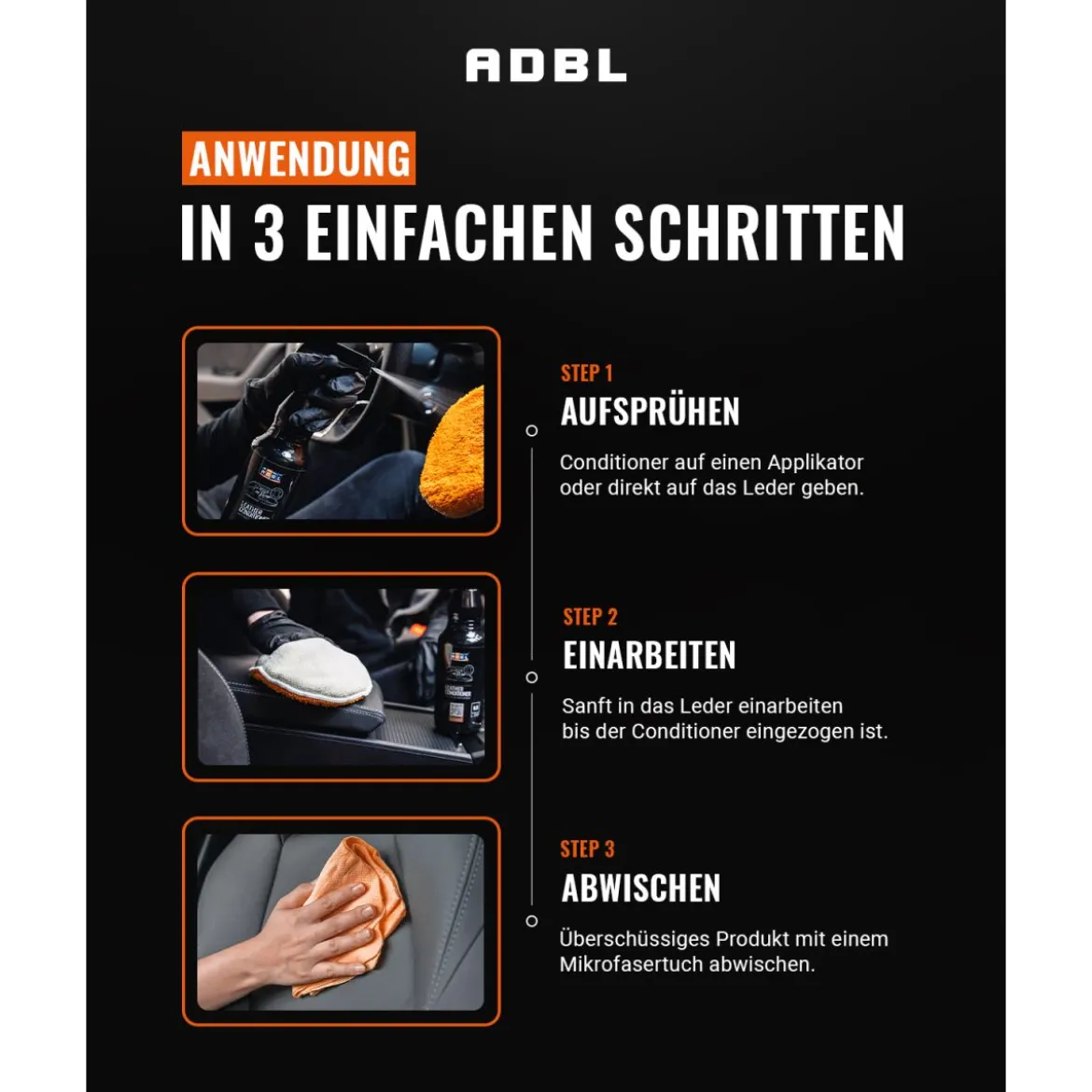 ADBL Leather Conditioner Lederpflege mit Canyon Trigger 500ml