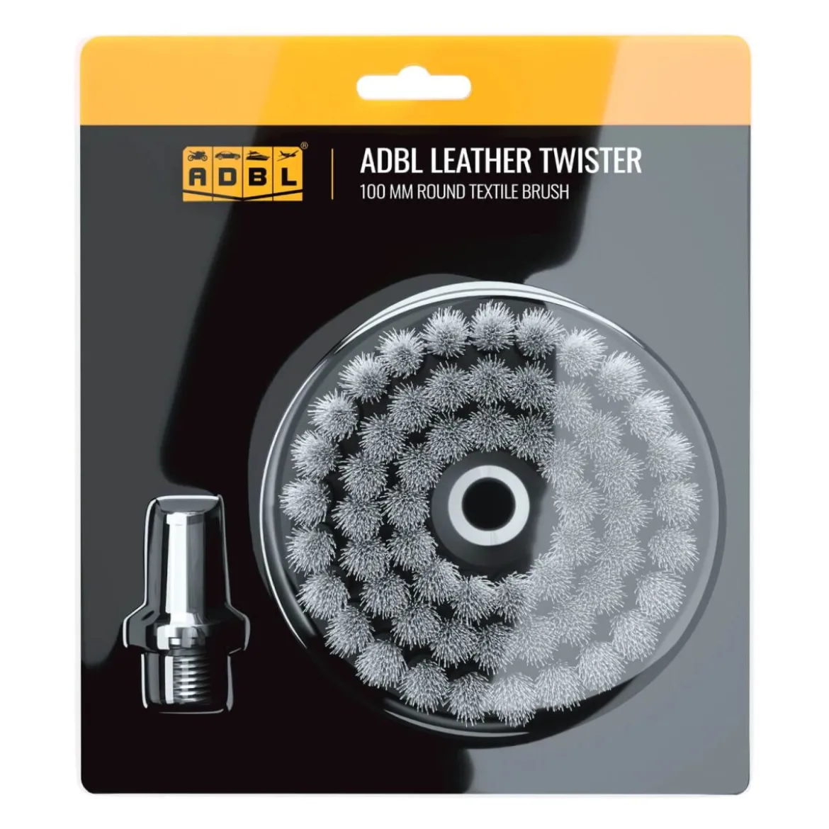 ADBL Leather Twister Reinigungsbürsten-Aufsatz 100mm