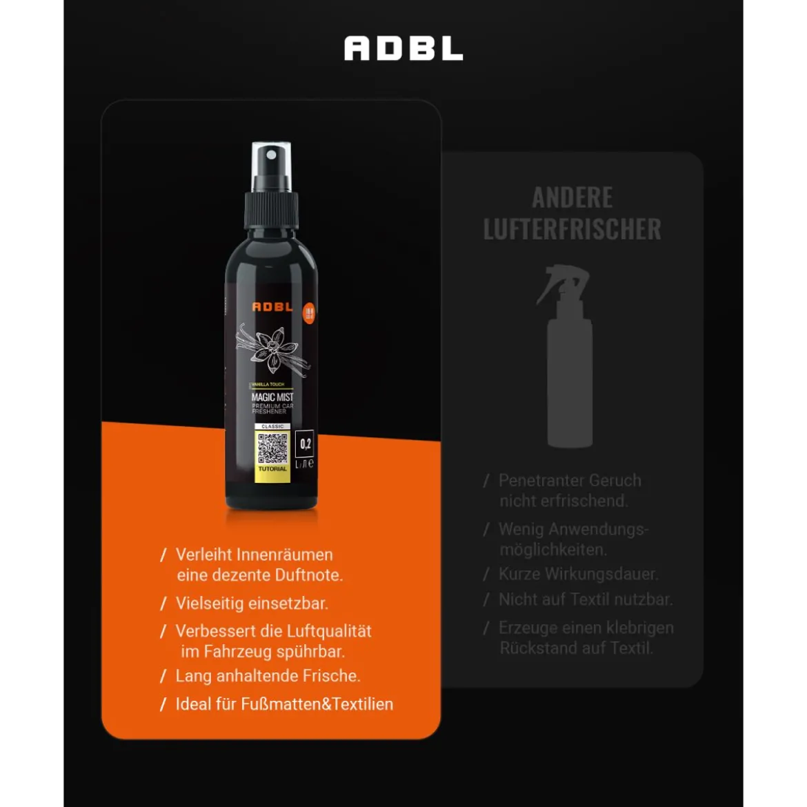 ADBL Magic Mist Vanilla Touch Innenraumduft 200ml