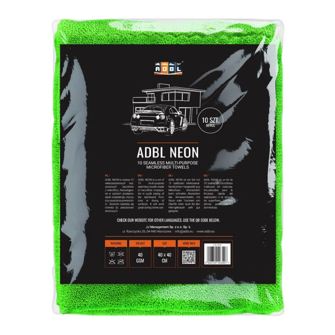 ADBL Neon Mehrzwecktücher 10Stk.