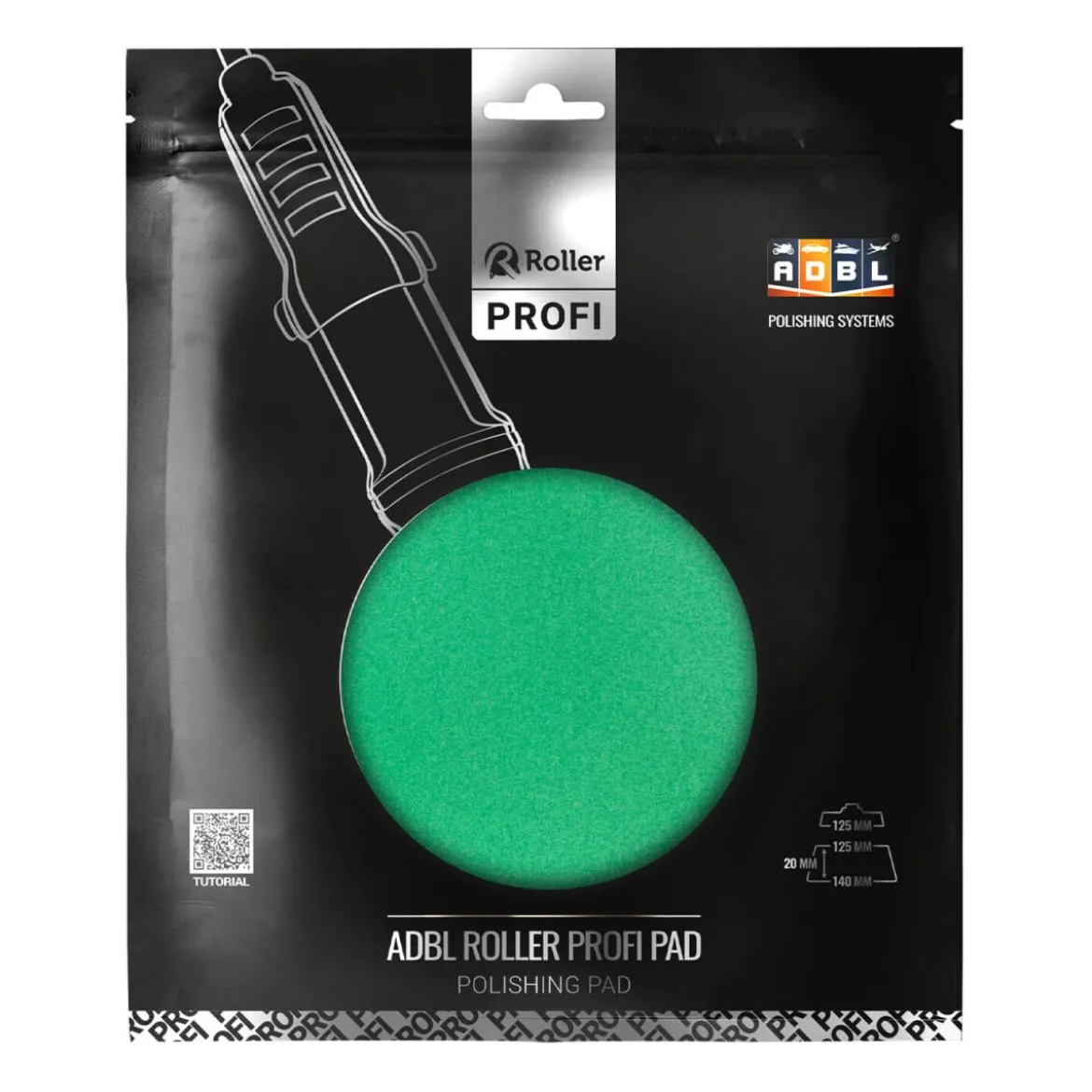 ADBL Roller Polierpad EVO R Hard Cut 125mm sehr hart