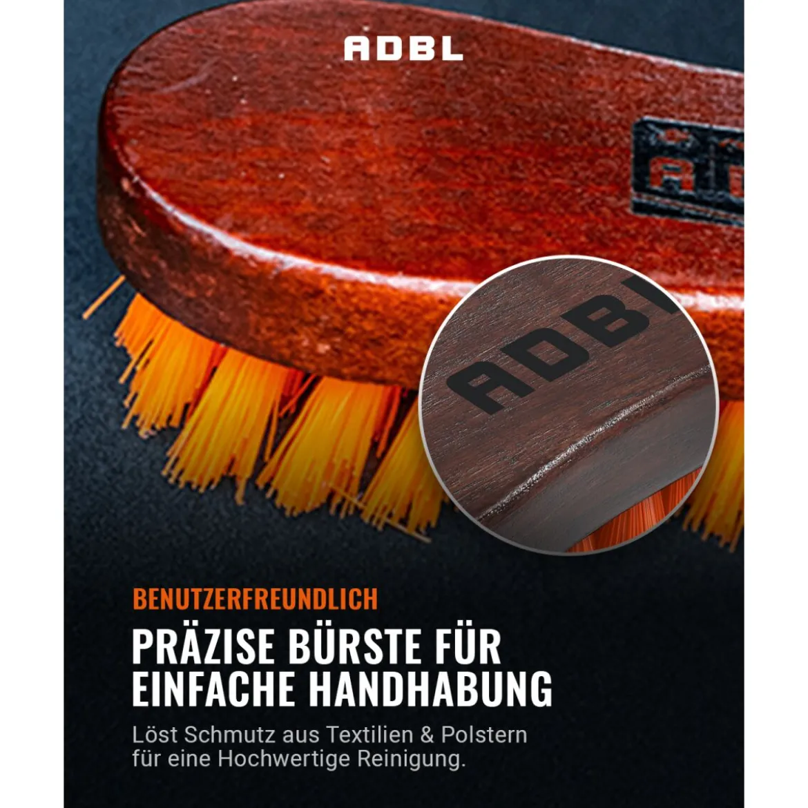 ADBL Textile Brush Textil-Reinigungsbürste