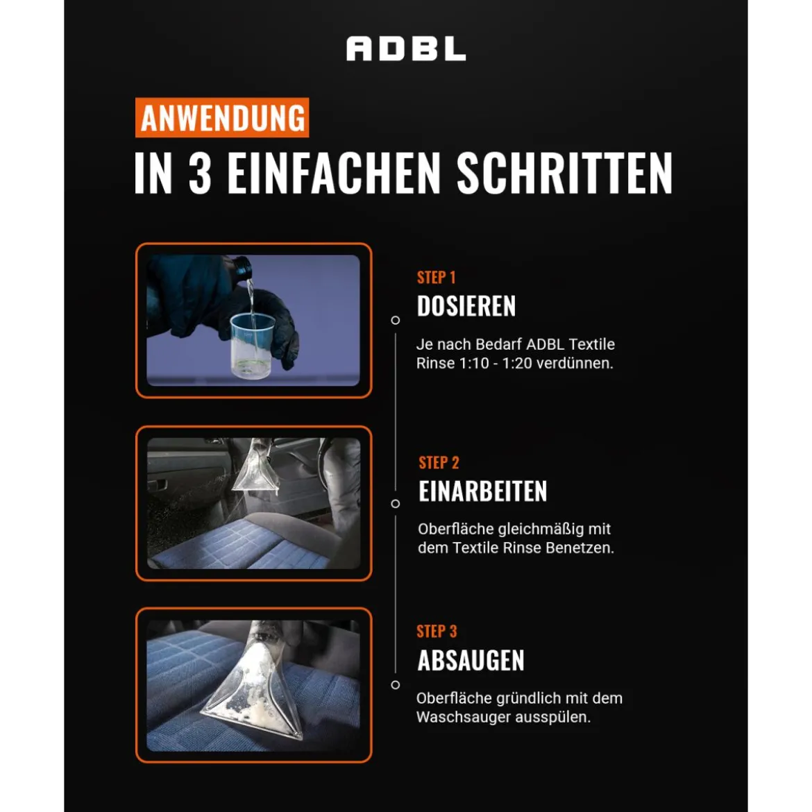 ADBL Textile Rinse Reiniger für Waschsauger 1L