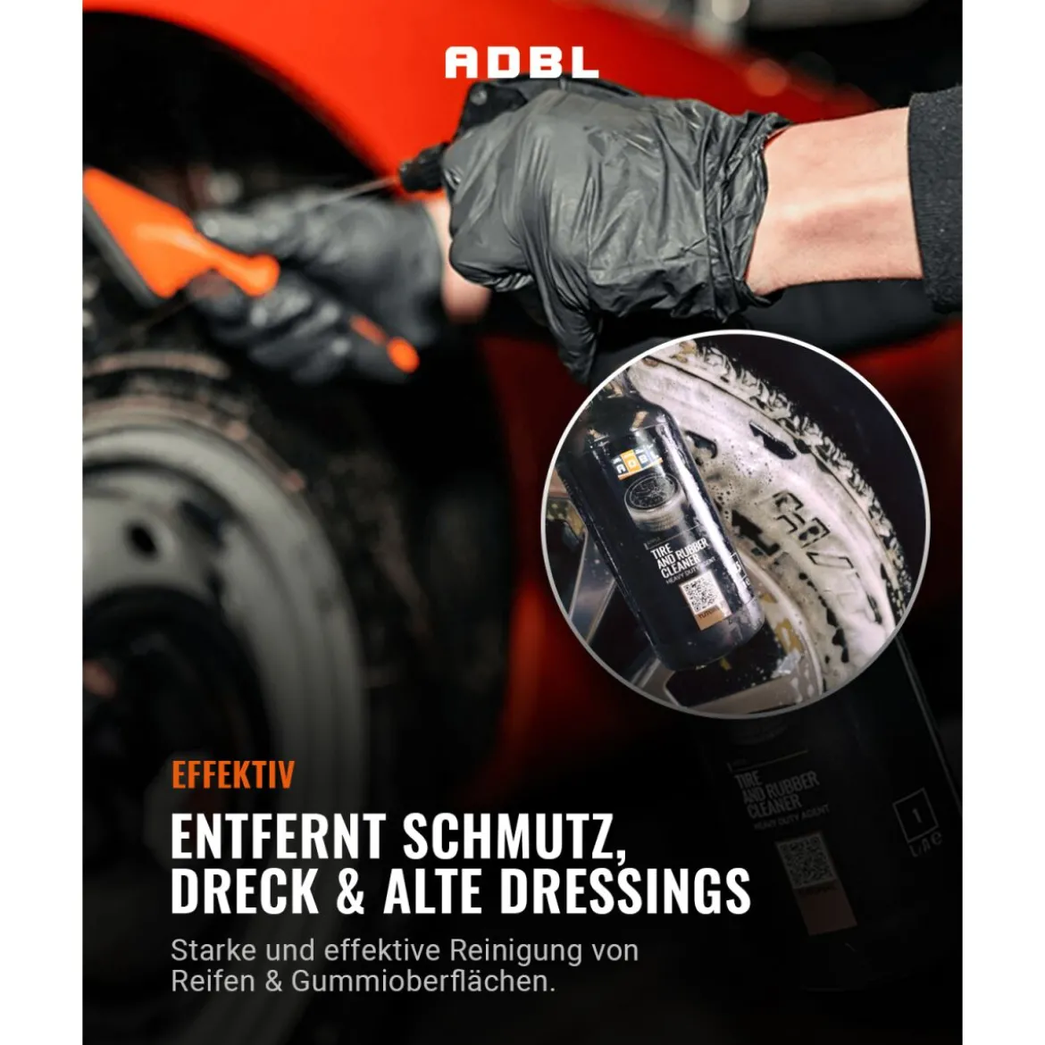 ADBL Tire and Rubber Cleaner Reifenreiniger mit Canyon Trigger 1L