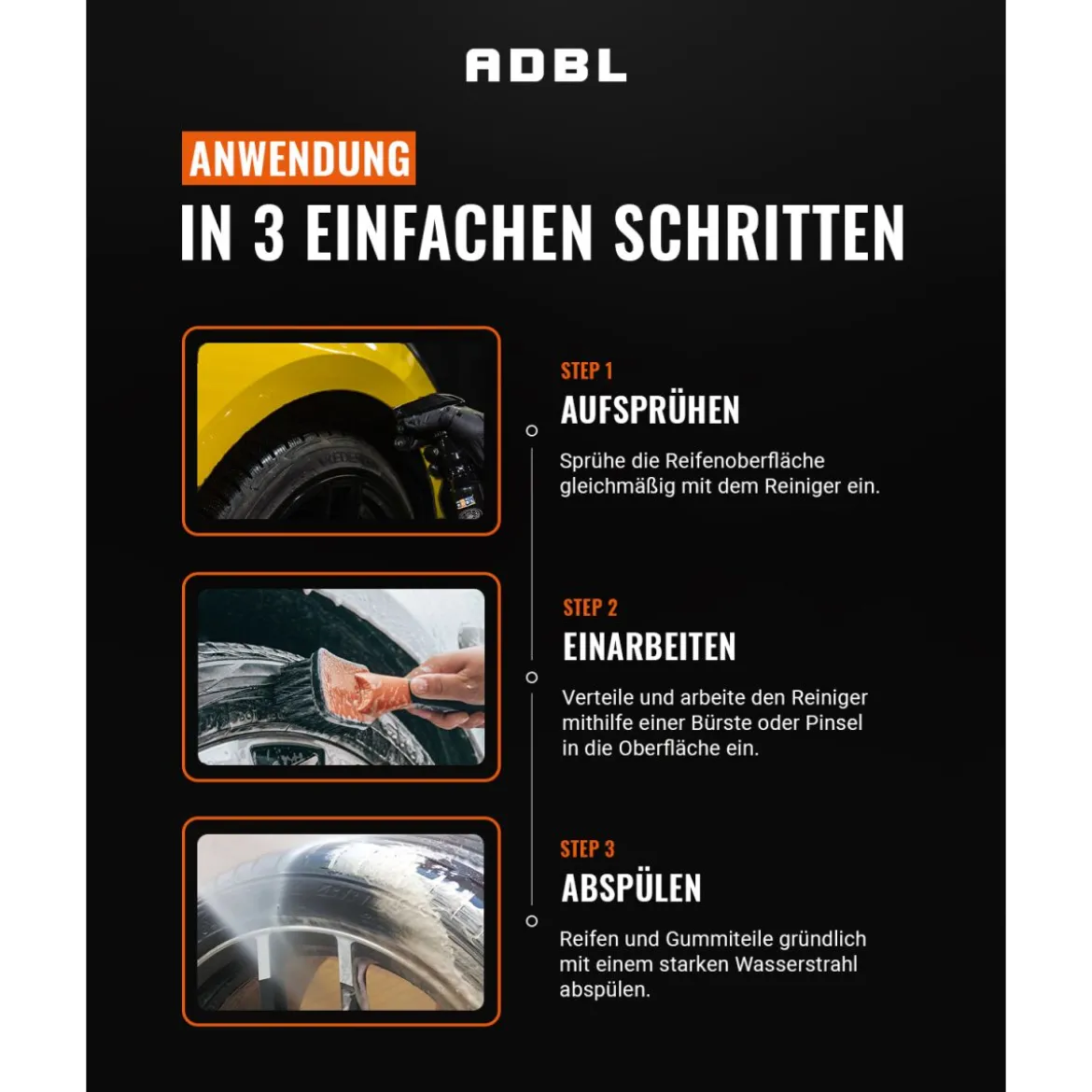 ADBL Tire and Rubber Cleaner Reifenreiniger 500ml