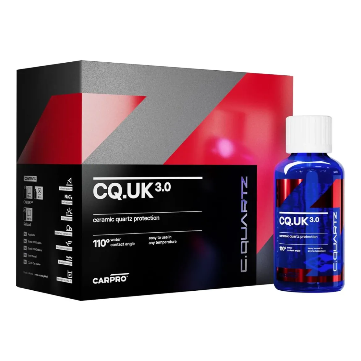 CarPro CQUARTZ UK 3.0 Keramikversiegelung Kit 30ml
