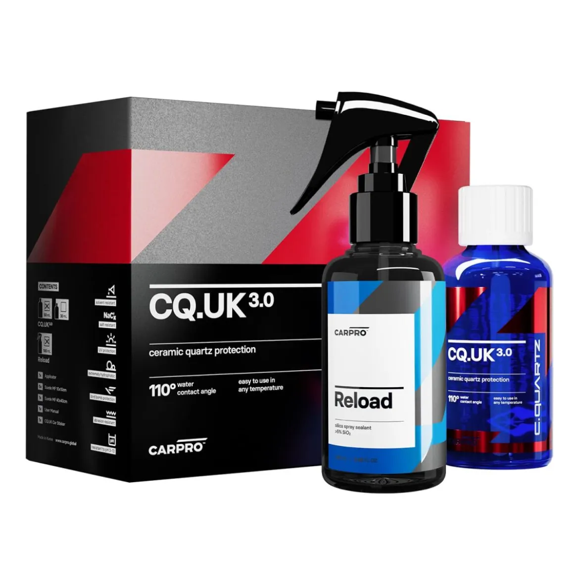 CarPro CQUARTZ UK 3.0 Keramikversiegelung Set 50ml