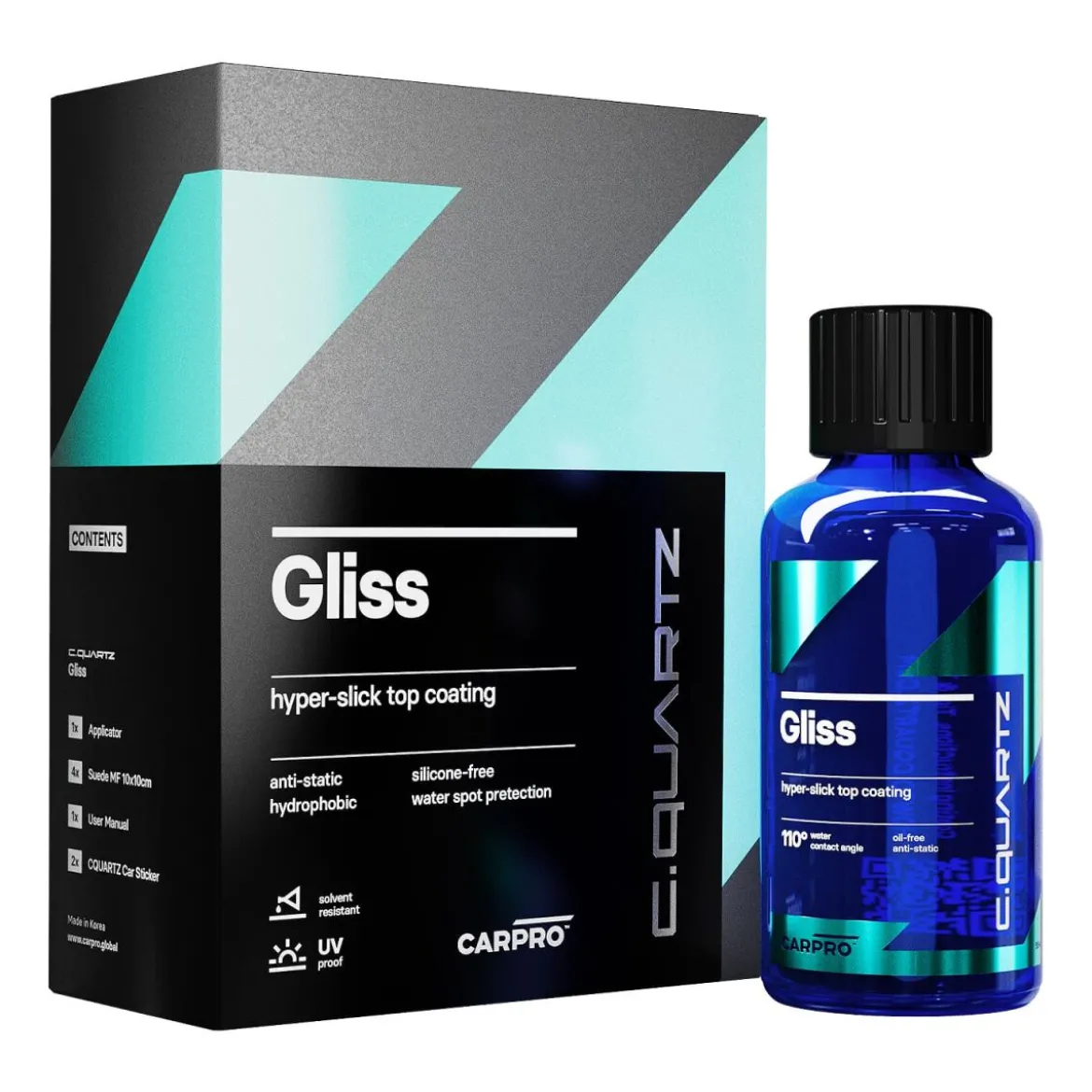 CarPro Gliss Top Coat Keramikversiegelung Kit 100ml