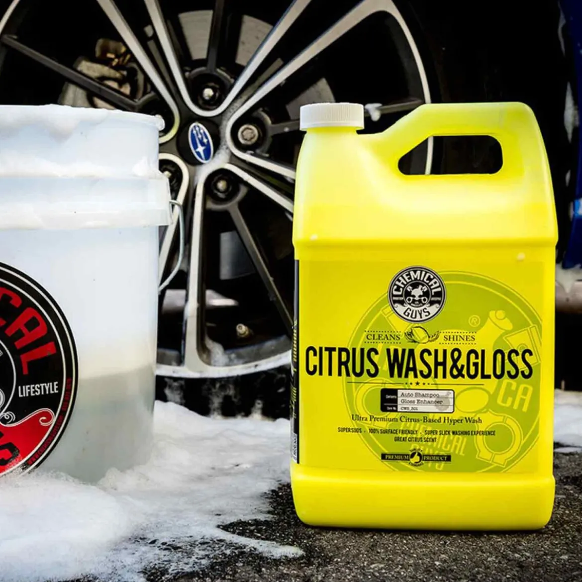 Chemical Guys Citrus Wash & Gloss Autoshampookonzentrat 3,79L