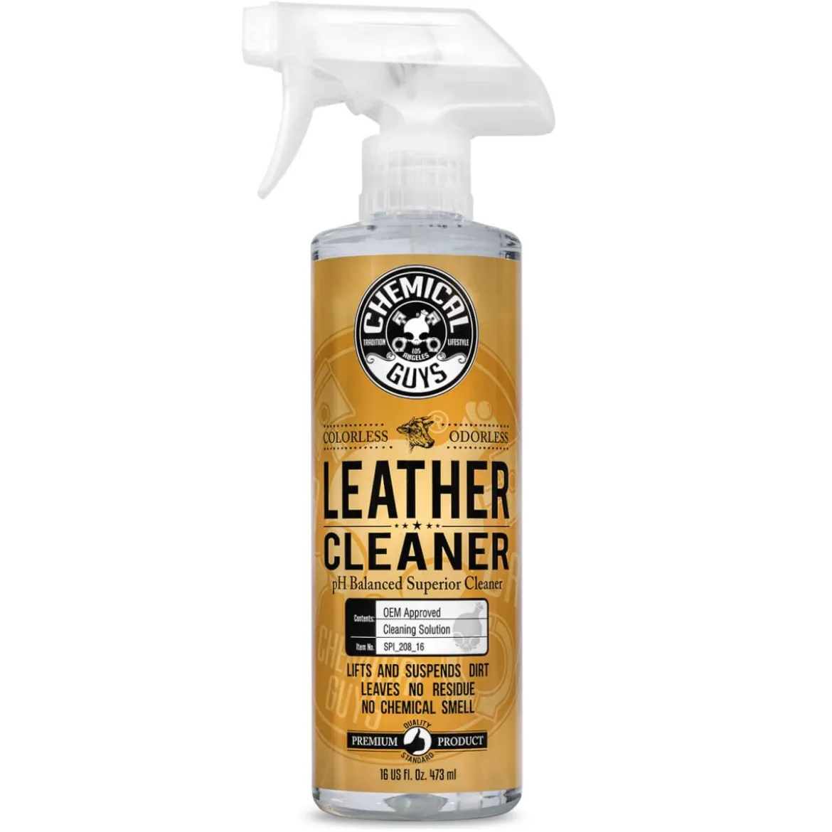 Chemical Guys Leather Cleaner Lederreiniger ohne Duft- & Farbstoffe 473ml