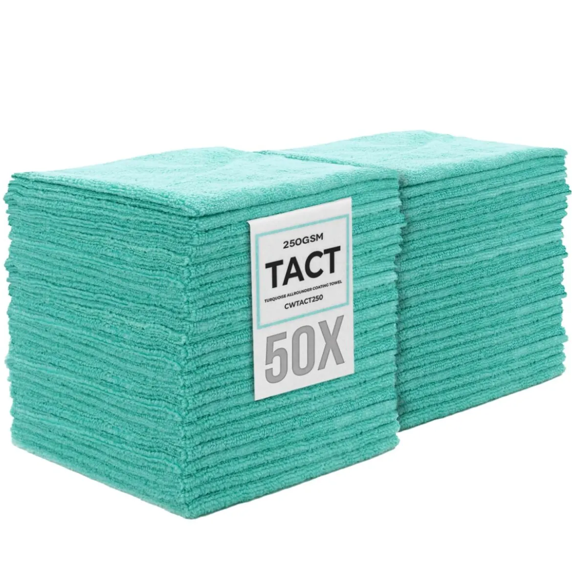 chemicalworkz Allrounder Coating Towel 250GSM Türkis Versiegelungstuch 40×40cm 50Stk.