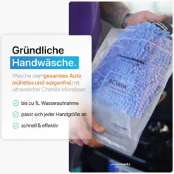chemicalworkz Chenille Wash Mitt Blau