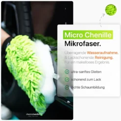 chemicalworkz Chenille Wash Mitt Grün