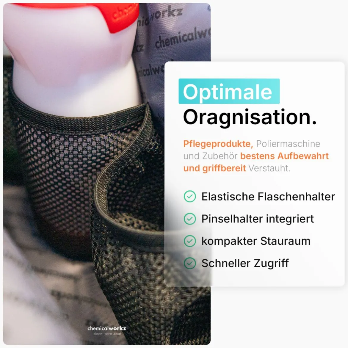 chemicalworkz Detailing Bag Small Aufbewahrungstasche