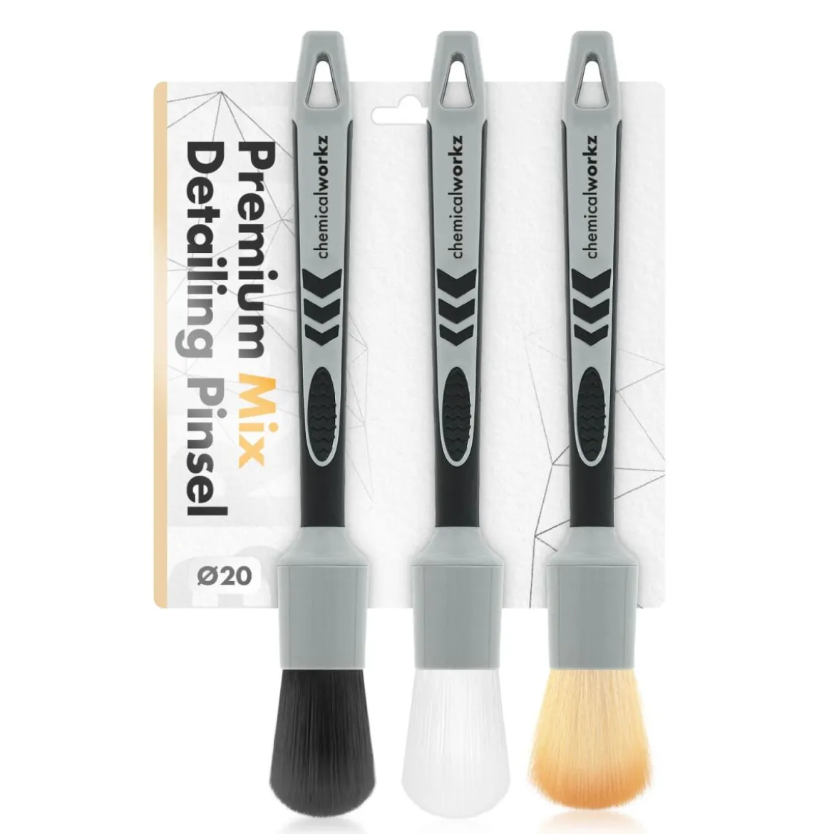 chemicalworkz Detailing Pinsel Set 3x 20mm