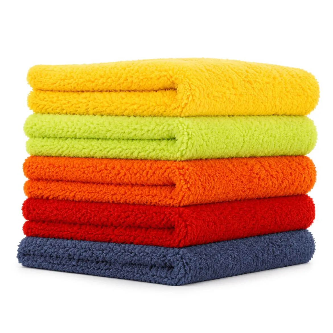 chemicalworkz Edgeless Soft Touch Premium Poliertücher "KNALLBUNT" 500GSM 40×40 5Stk.