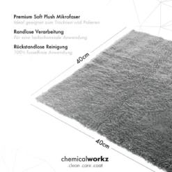 chemicalworkz Edgeless Soft Touch Towel 500GSM Grau Poliertuch 40×40cm