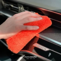 chemicalworkz Edgeless Soft Touch Towel 500GSM Orange Poliertuch 40×40cm