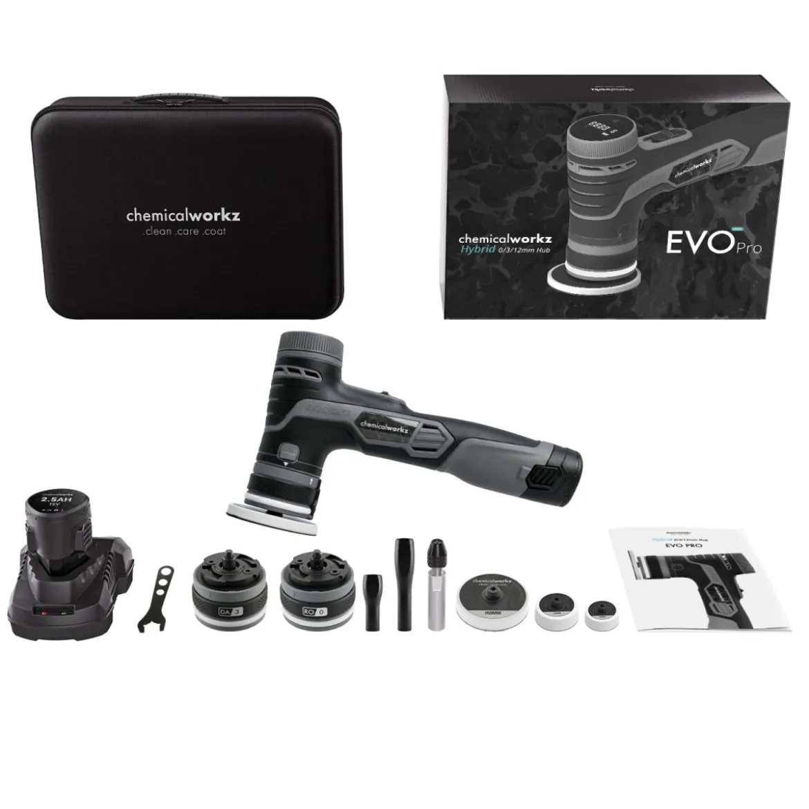 chemicalworkz EVO Mini Pro Akku Hybrid-Exzenter Poliermaschine