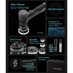 chemicalworkz EVO Mini Pro Akku Hybrid-Exzenter Poliermaschine
