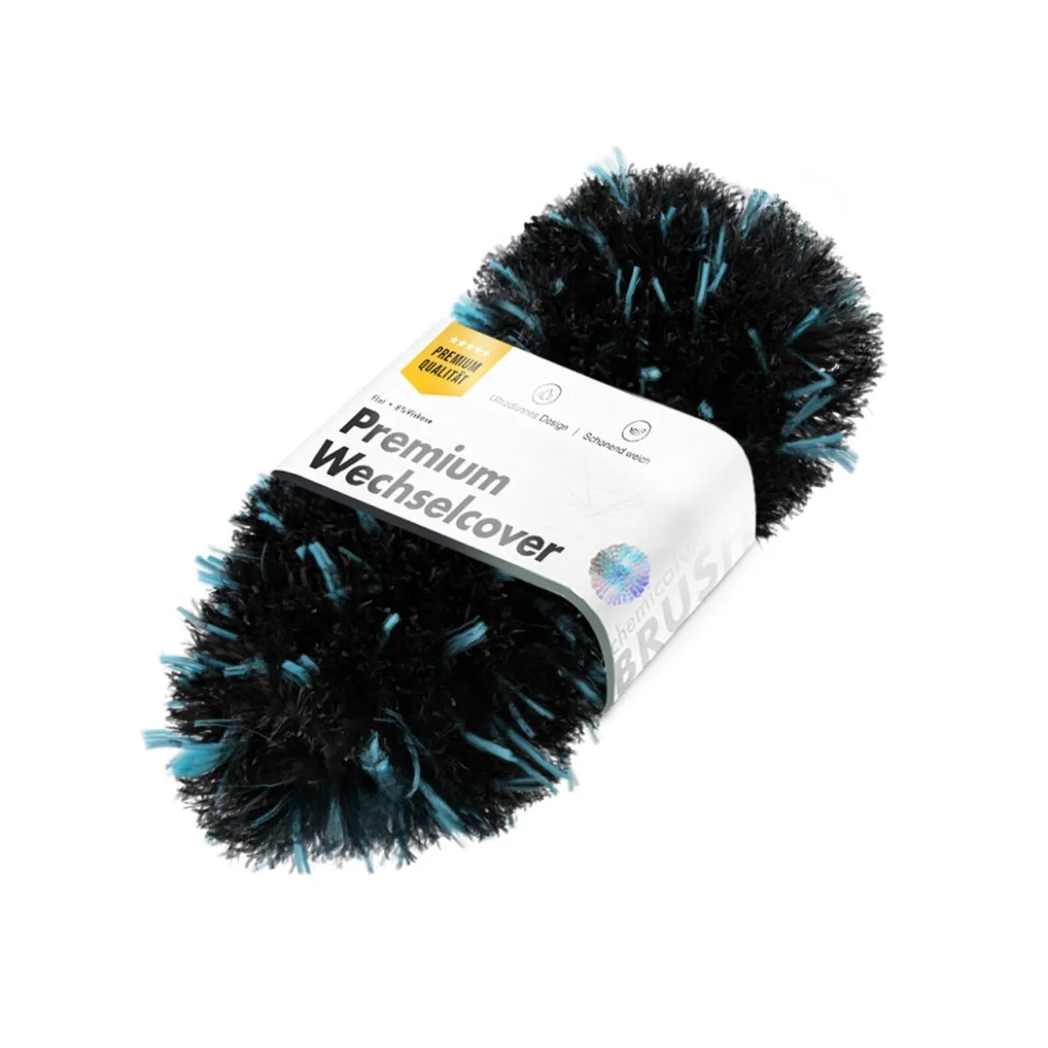 chemicalworkz Flat Wheel Brush Cover Dark Mikrofaser Wechselbezug