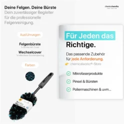 chemicalworkz Flat Wheel Brush Mikrofaser Felgenbürste