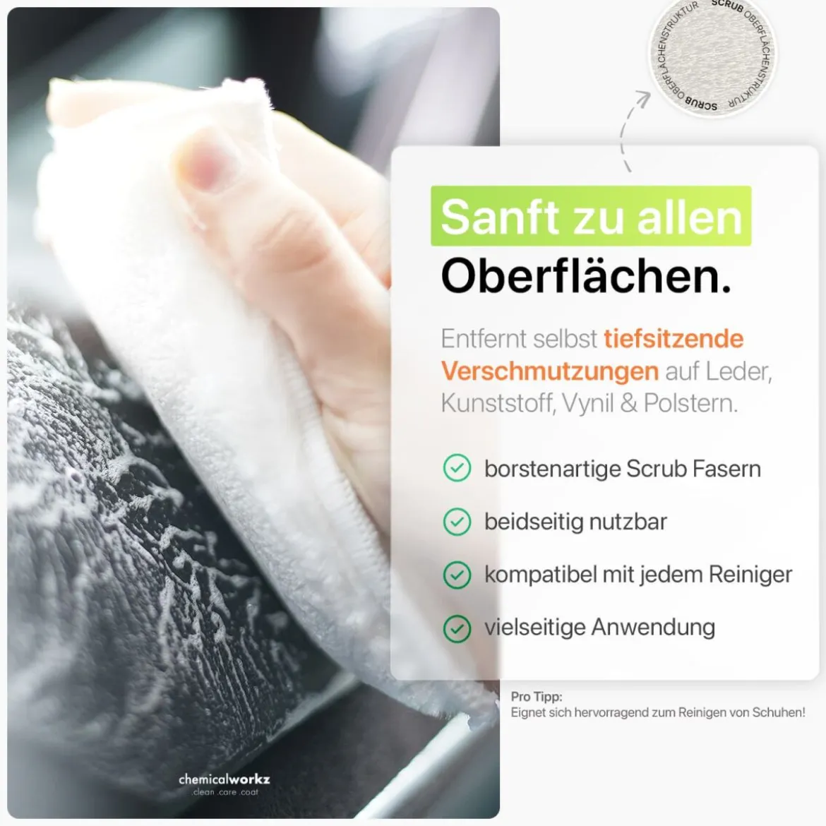 chemicalworkz Interior Cleaning Scrub Pad V2