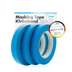 chemicalworkz Masking Tape Klebeband Blau 18mm 3Stk.