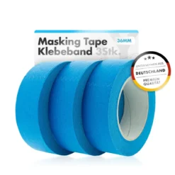 chemicalworkz Masking Tape Klebeband Blau 36mm 3Stk.
