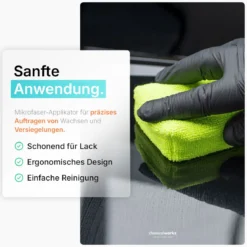 chemicalworkz Microfiber Waxing/Sealant Applicator Grün 2Stk.