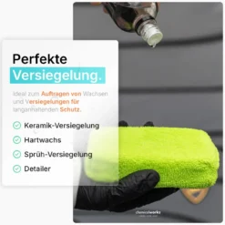 chemicalworkz Microfiber Waxing/Sealant Applicator Grün 2Stk.