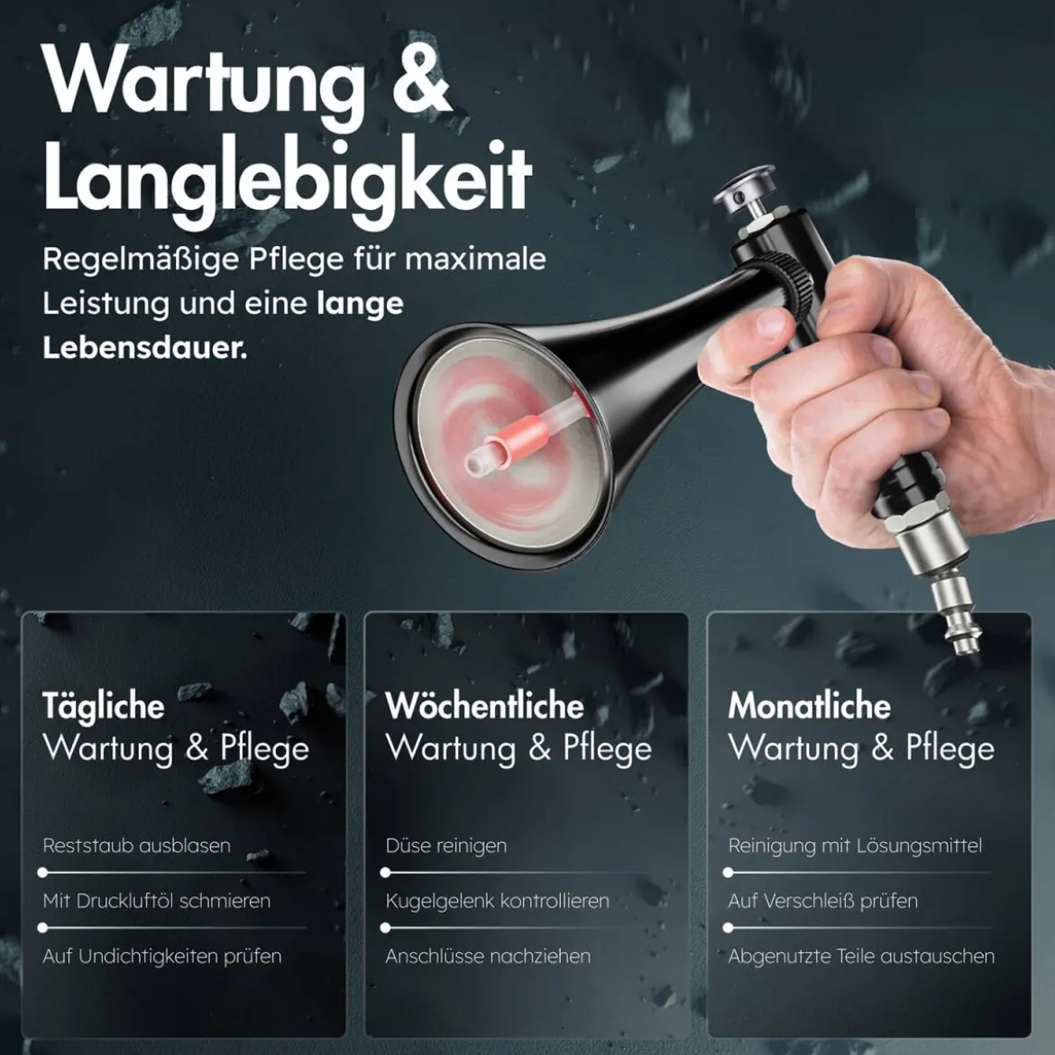 chemicalworkz Mini Air Gun Druckluft Ausblaspistole