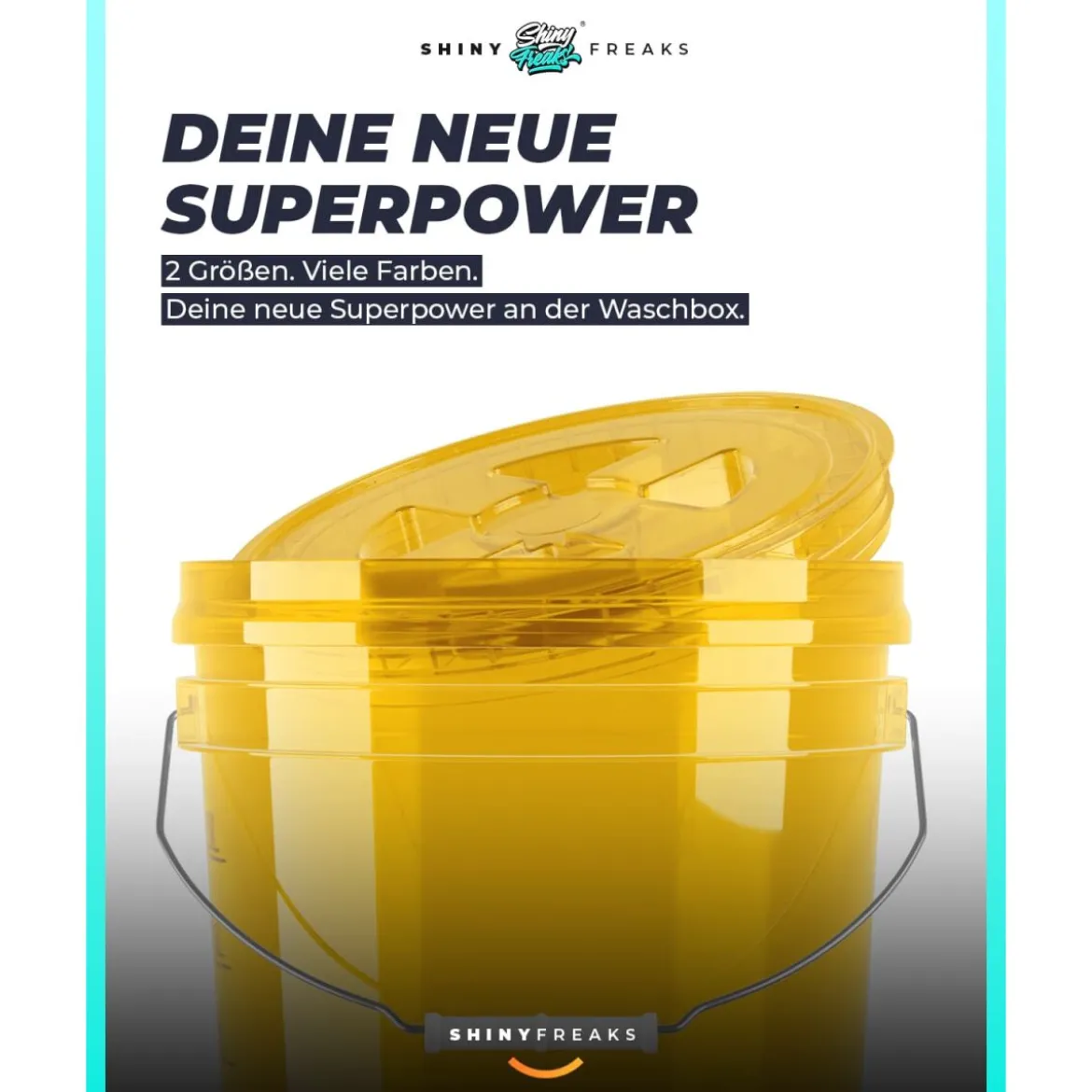 chemicalworkz Performance Buckets Wascheimer 3,5GAL Gold Transparent