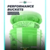 chemicalworkz Performance Buckets Wascheimer 3,5GAL Grün Transparent