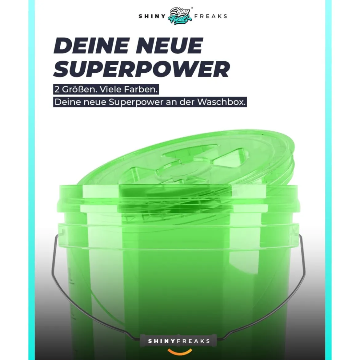 chemicalworkz Performance Buckets Wascheimer 3,5GAL Grün Transparent