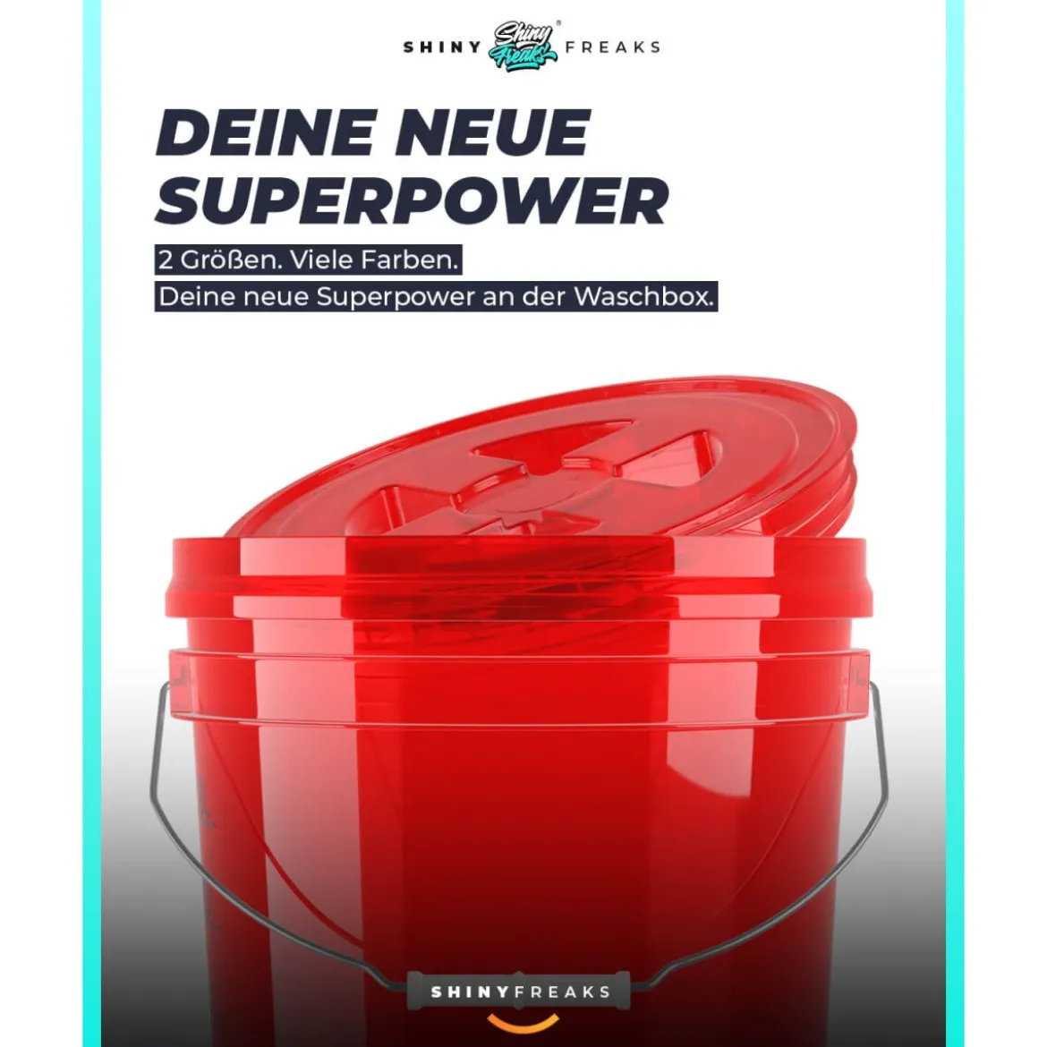 chemicalworkz Performance Buckets Wascheimer 3,5GAL Rot Transparent