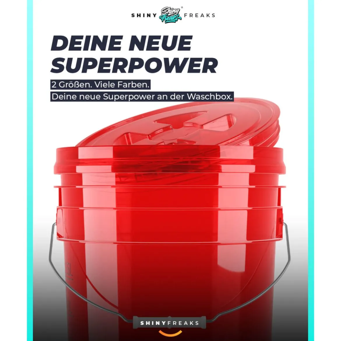 chemicalworkz Performance Buckets Wascheimer 5GAL Rot Transparent