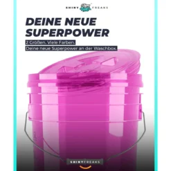 chemicalworkz Performance Buckets Wascheimer 5GAL Violett Transparent