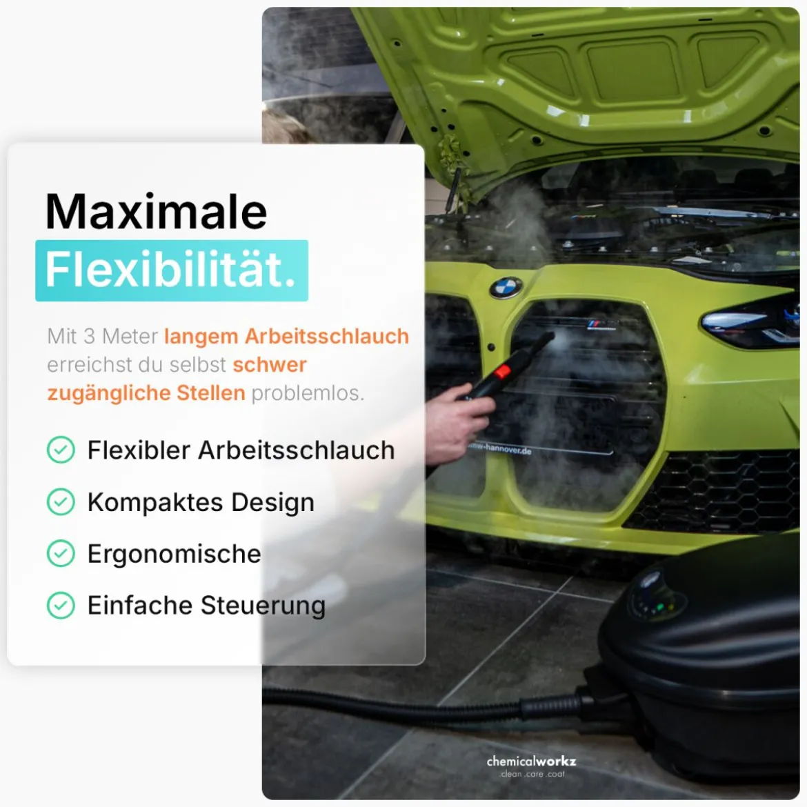 chemicalworkz Performance Steamer Dampfreiniger