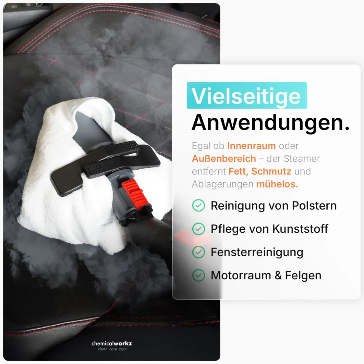 chemicalworkz Performance Steamer Dampfreiniger