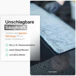 chemicalworkz Shark Twisted Loop Towel 1400GSM Grau Trockentuch 60x40cm